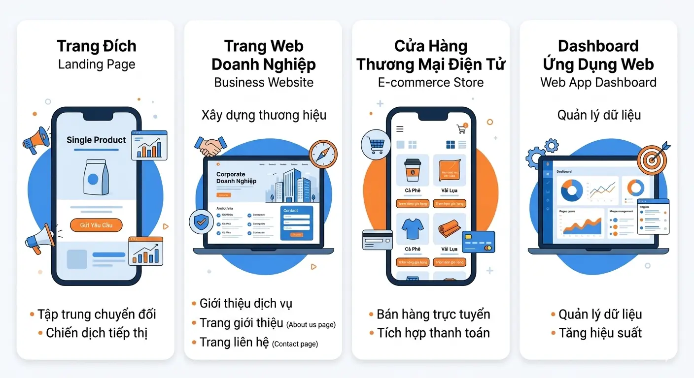 các loại website