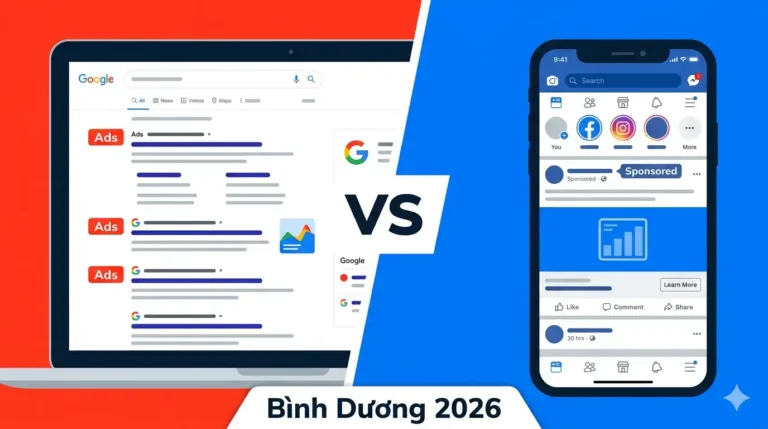 Google Ads vs Facebook Ads: Doanh Nghiệp Bình Dương Nên Chọn Gì?