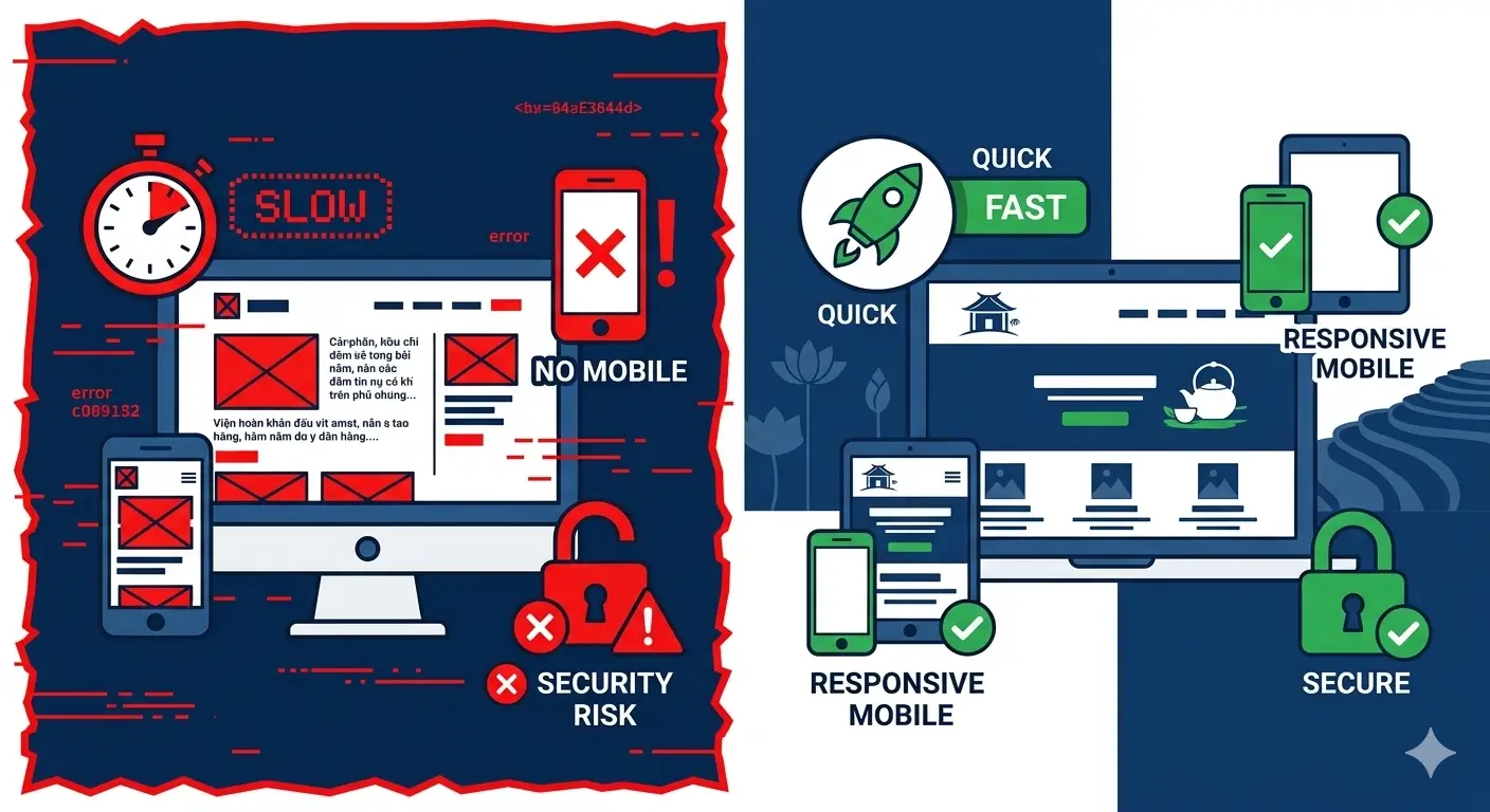 sự khác nhau giữa website rẻ và website chất lượng