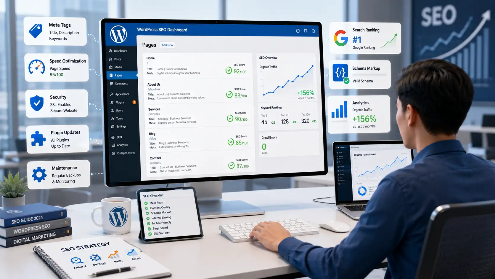 WordPress hỗ trợ SEO và bảo trì website dễ dàng