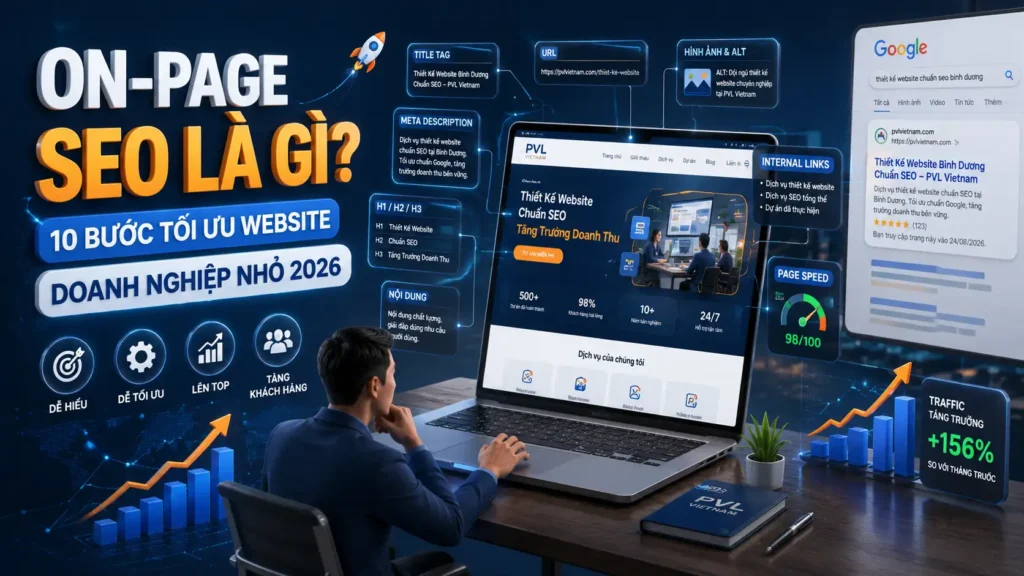 On-Page SEO Là Gì? Hướng Dẫn Cho Doanh Nghiệp Nhỏ 2026