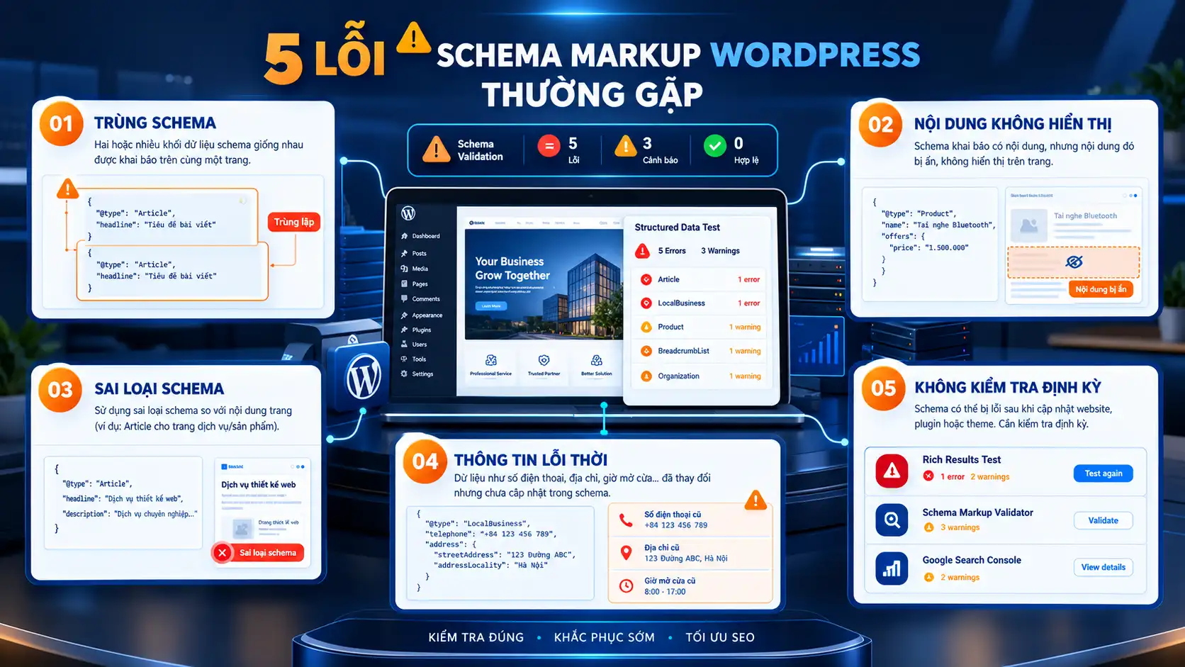 5 lỗi Schema Markup WordPress thường gặp khi triển khai