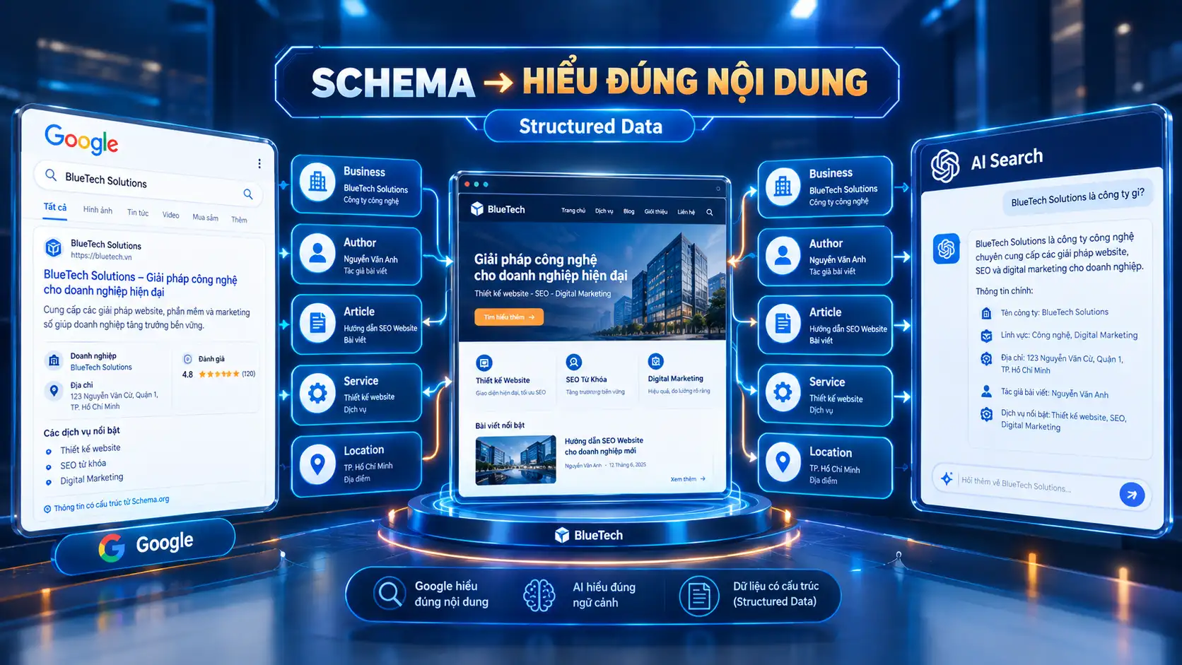 Schema Markup giúp Google và AI hiểu nội dung website