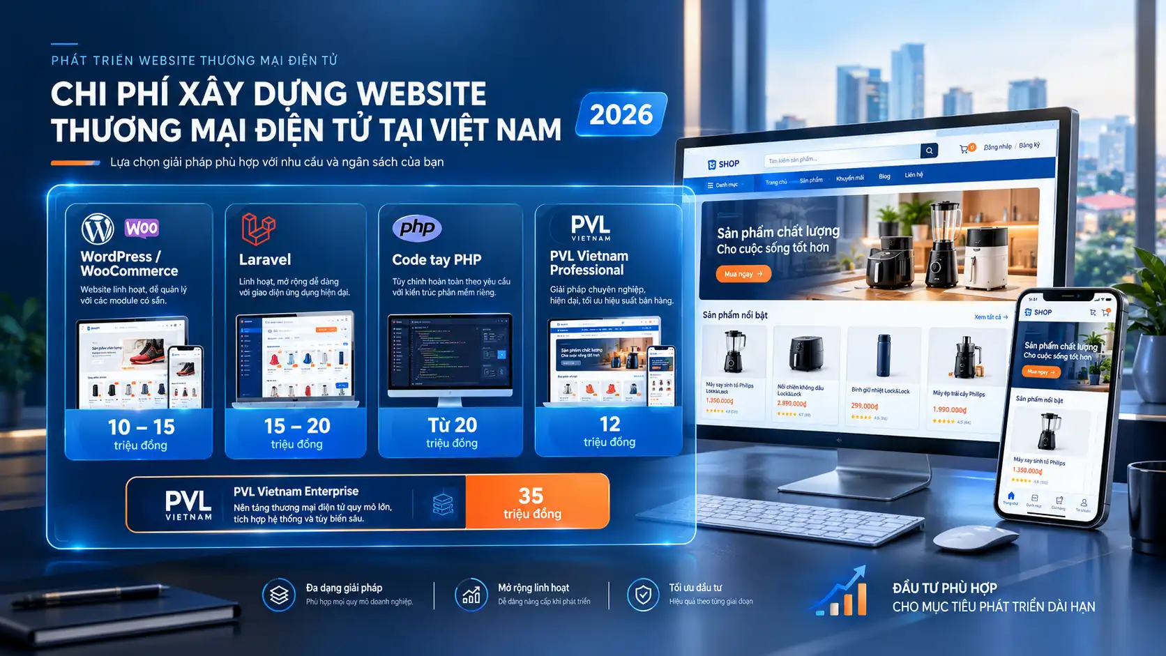 bảng giá thiết kế website thương mại điện tử Bình Dương năm 2026]